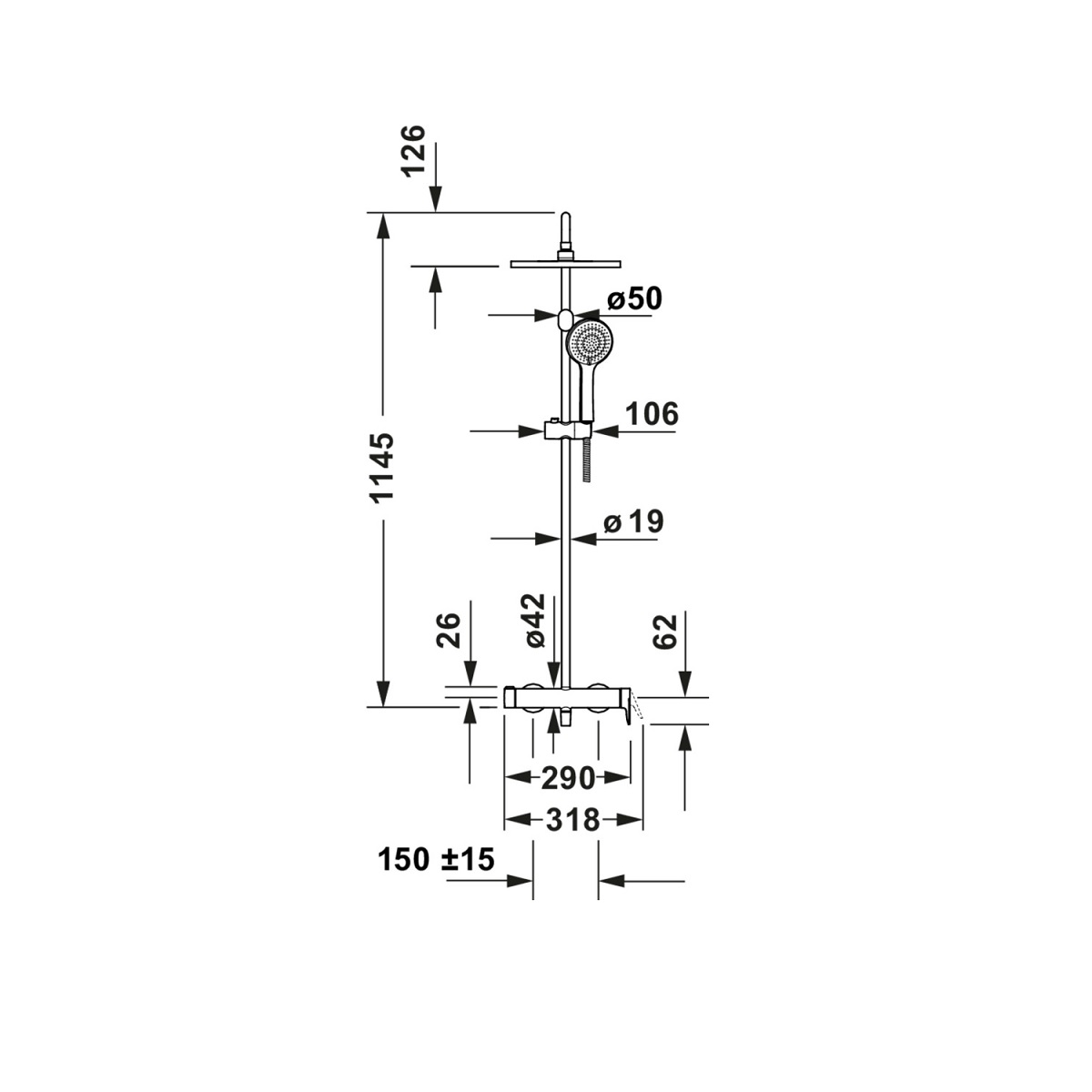 SHOWER SET WA4280007010 - Image 3